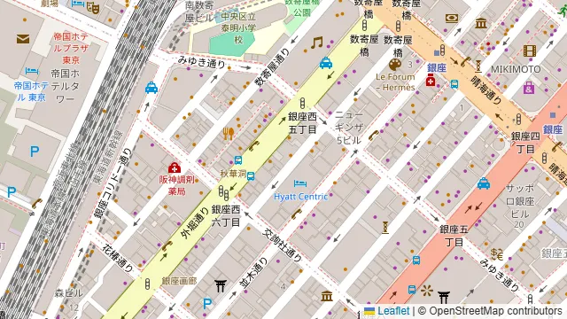 and people ginza (アンドピープル銀座)の周辺地図
