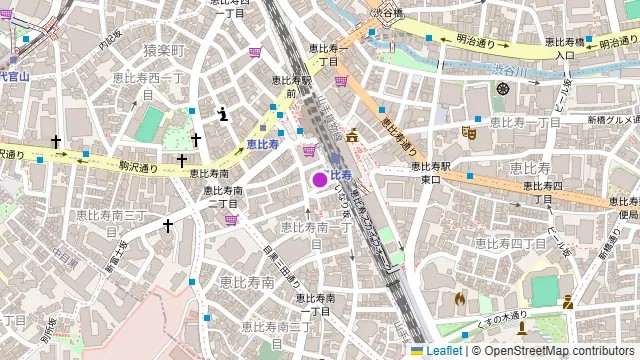 裏NO庭 恵比寿店の周辺地図