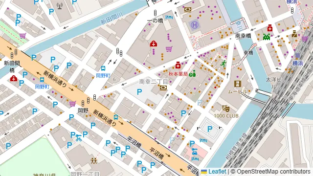 シュラスコ&ビアレストラン ALEGRIA YOKOHAMAの周辺地図