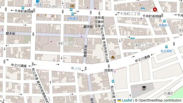 L'Cafe MATSUYAMAの周辺地図