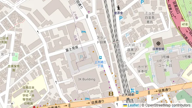 トラットリア・イタリア 目黒店の周辺地図