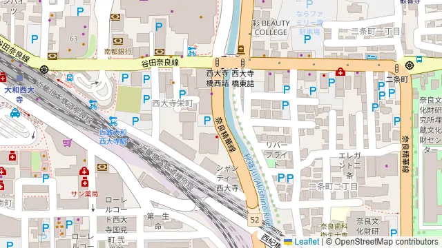 ダンス・ボイトレ・ピアノ NAYUTAS大和西大寺校の周辺地図
