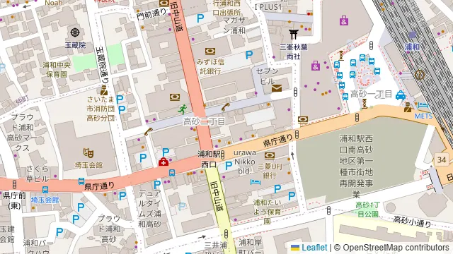 うま囲 浦和店の周辺地図
