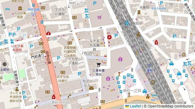 彩懐石 うらわ高砂の周辺地図