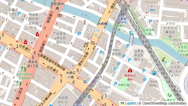 TIME SHARING 五反田Ⅰプラザスクエアビルの周辺地図