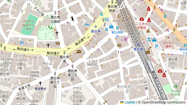 Darts UP 恵比寿2号店の周辺地図