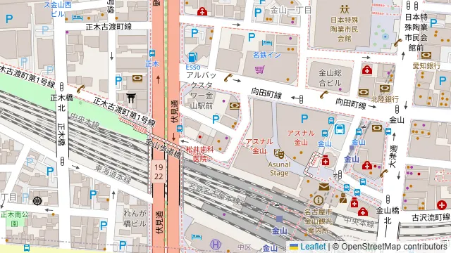 ◆Arts Studio◆金山の周辺地図