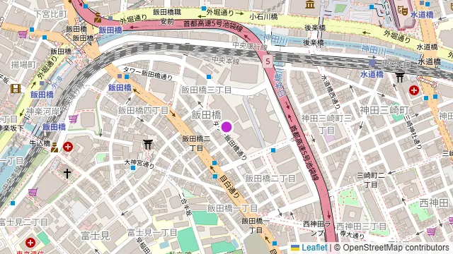 野菜巻き&もつ鍋・九州料理 個室居酒屋 酔ってこい 飯田橋本店の周辺地図