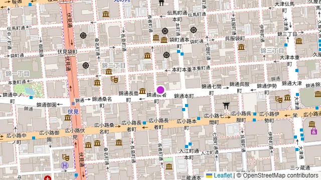 リリーバンケット 伏見栄店の周辺地図
