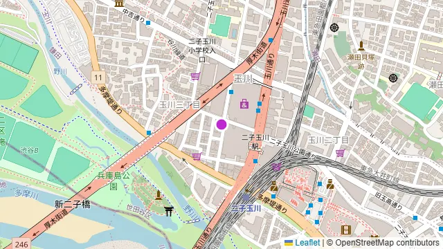 魚と名古屋コーチン 遊家 二子玉川店の周辺地図