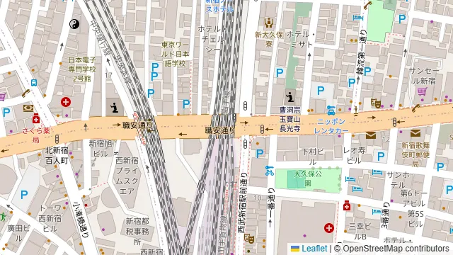 BBQテラス西新宿Ⅰの周辺地図