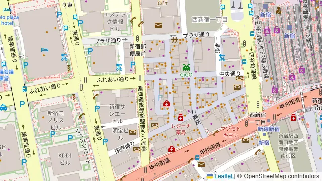 イタリアン&ワインバル ビアージョ 新宿の周辺地図
