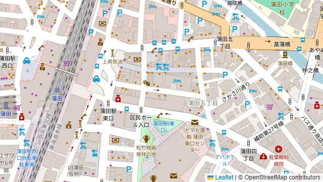 個室居酒屋 鳥陣 蒲田店の周辺地図