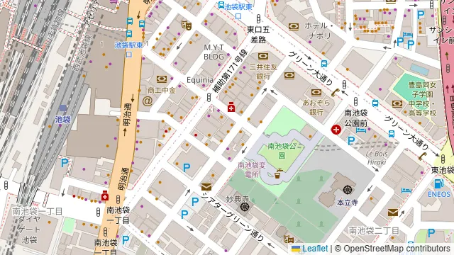 おすすめ屋 池袋店の周辺地図