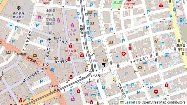 フージャース鹿児島金生町ビル貸会議室の周辺地図
