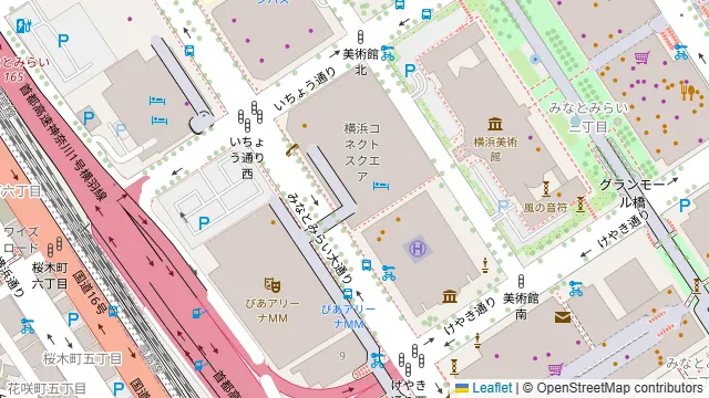 REGA STRADA みなとみらいの周辺地図