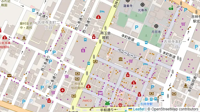 ComeStaの周辺地図