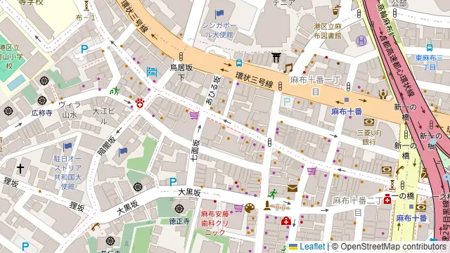 麻布十番VIPカラオケ KARADEMOの周辺地図