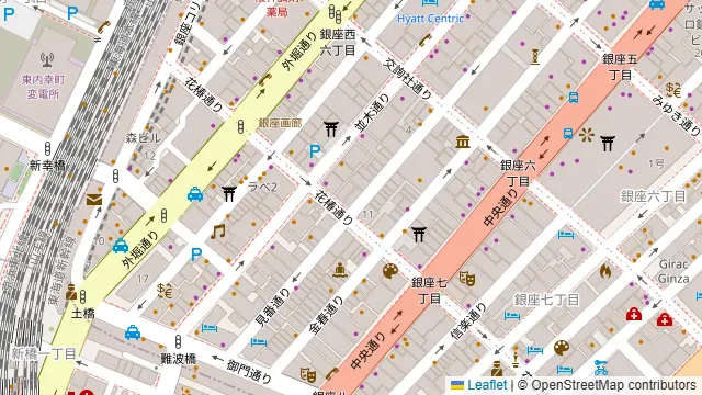 GINZA BRIO (ギンザ ブリオ) 銀座の周辺地図