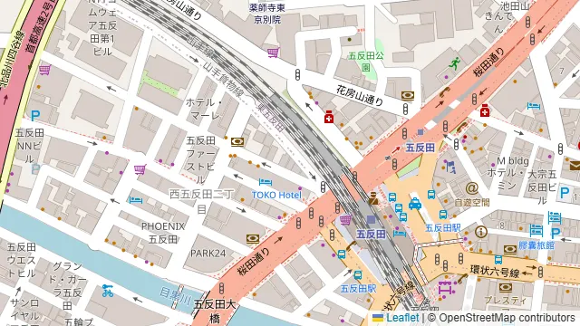 大衆餃子酒場 もりみん 五反田の周辺地図