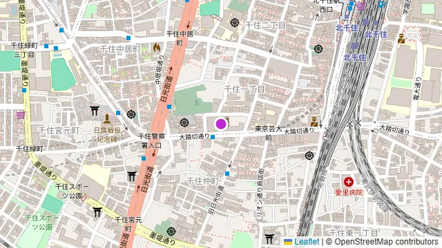 TAPIS ROUGE 北千住の周辺地図