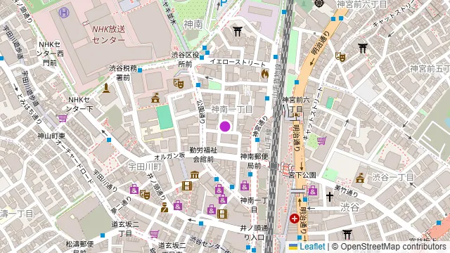 JINNAN CAFE 渋谷店の周辺地図