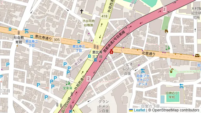 hogetsudo 恵比寿・白金店の周辺地図