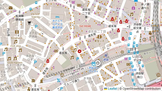 渋谷ピカリエリゾート本店の周辺地図
