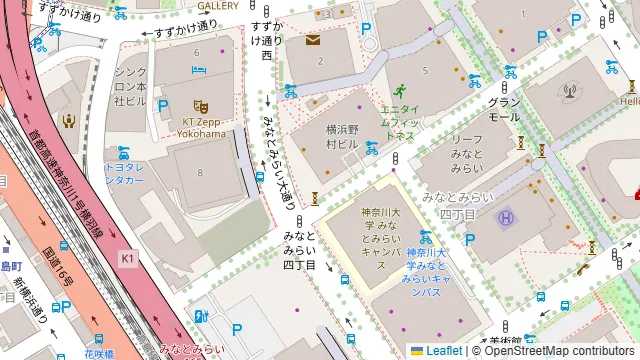 Hawaiian Cafe&Restaurant Merengue みなとみらい店の周辺地図