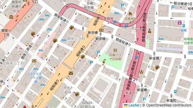 銀座 みかわやの周辺地図