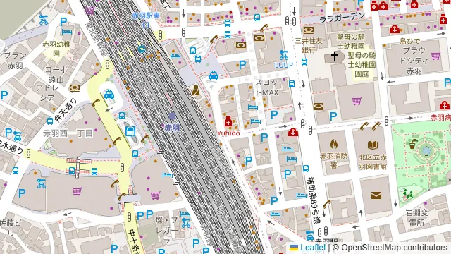 Darts UP 赤羽店の周辺地図