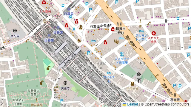 焼肉 房家 日暮里店の周辺地図