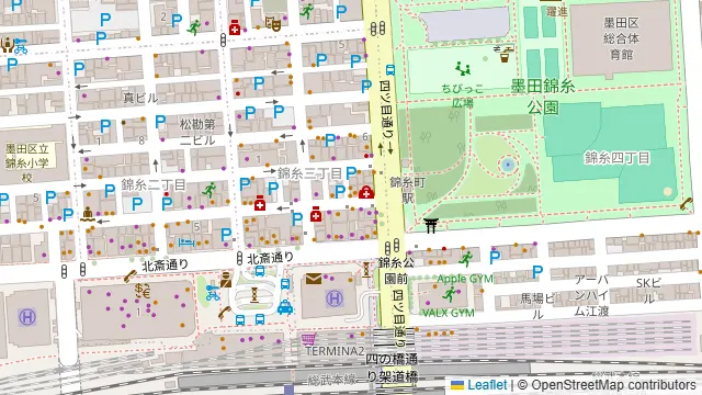 ランドプレイス錦糸町Aミーティングルームの周辺地図