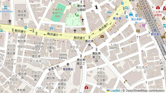 スマートスペース恵比寿 ルーム１の周辺地図