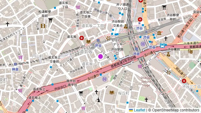 アジト リュクスの周辺地図