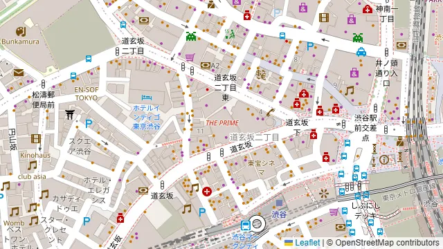 グレイドパーク渋谷(旧:Glade Park 渋谷)の周辺地図