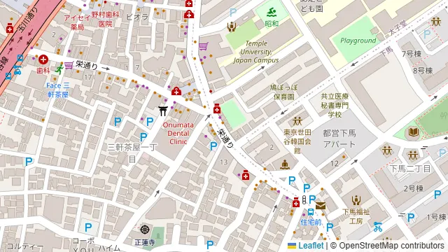 くし頌 三軒茶屋店の周辺地図
