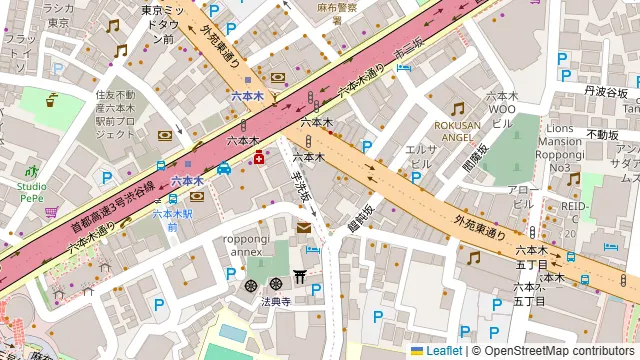 FIORIA（フィオーリア）六本木の周辺地図