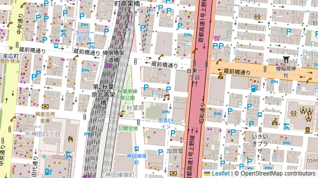 和合餃子 秋葉原3号店の周辺地図