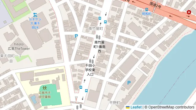 2Naスタ(ツナスタ)の周辺地図