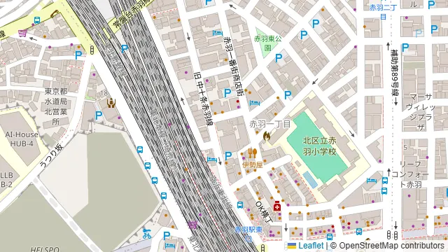 炉端と地鶏 うまか屋 赤羽の周辺地図