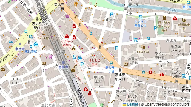 個室居酒屋 四季や 恵比寿店の周辺地図