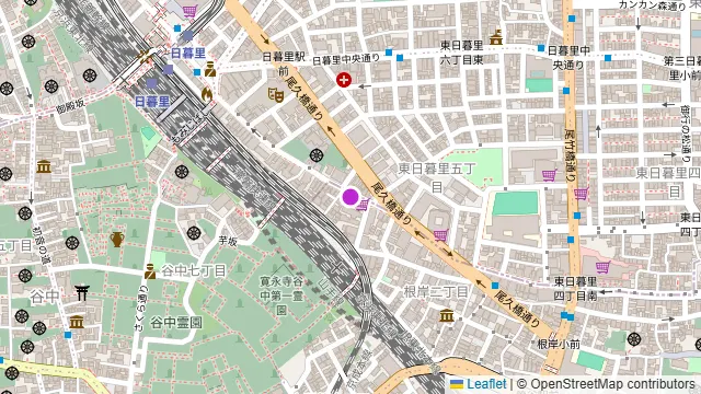 匠のローストビーフ キッチン フォーク 日暮里店の周辺地図