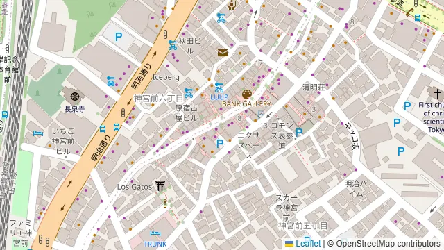 ルシェルブラン表参道の周辺地図