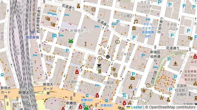 ワットフォード 新宿店の周辺地図