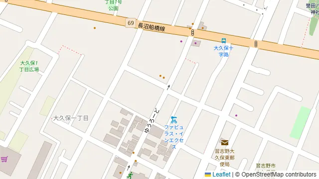 UraraStudio千葉 京成大久保店【第1】の周辺地図