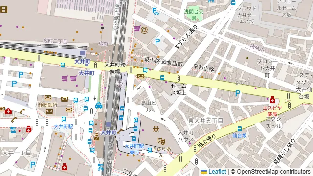 個室居酒屋 炭火と酒 竹蔵 大井町店の周辺地図
