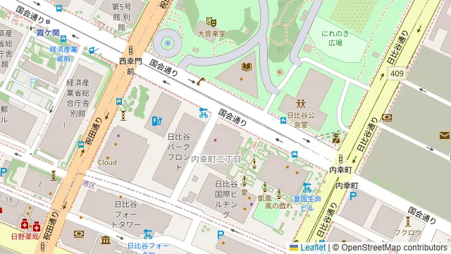 レストランアラスカ 日比谷 日本プレスセンター店の周辺地図