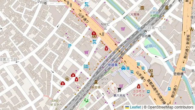 NAKAMEGURO TERRACE(中目黒テラス)の周辺地図