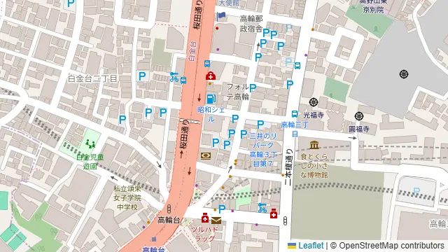 ビストロ Lanterne Rouge 五反田店の周辺地図